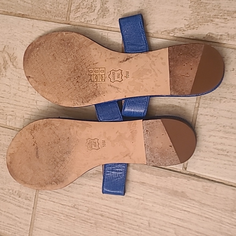 Tory Burch Blue Women's Sandals In A Size 10 In EUC! - Picture 5 of 8